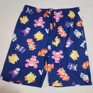 Hello kitty and Care Bears pajama shorts size large men's